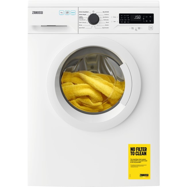 Refurbished Zanussi ZWF744B3PW Freestanding 7KG 1400 Spin Washing Machine White