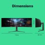 Refurbished electriQ 49'' VA Dual QHD 240Hz HDR400 UltraWide Curved USB-C Gaming Monitor