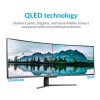 electriQ 49&quot; QLED 144Hz Full HD Super UltraWide Curved Monitor 