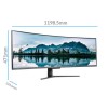 electriQ 49&quot; QLED 144Hz Full HD Super UltraWide Curved Monitor 