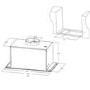 Refurbished electriQ eiqcanopy52s 52cm Canopy Cooker Hood Stainless Steel