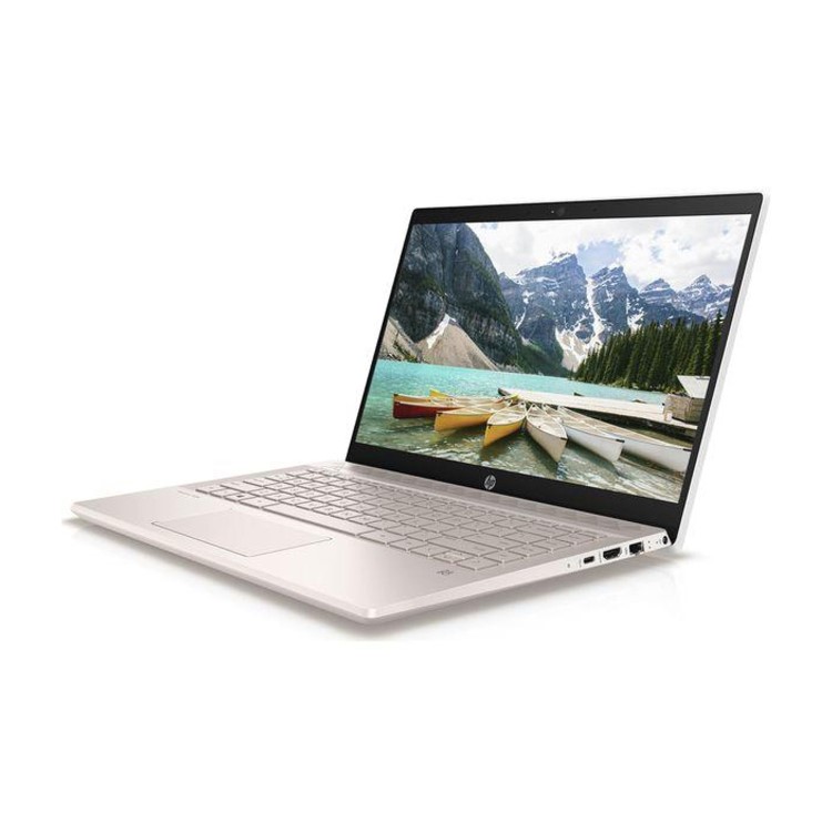 Refurbished HP Pavilion 14-ce3511na Core i5-1035G1 8GB 32GB Intel Optane 512GB SSD 14 Inch Windows 10 S Laptop in White and Rose Gold