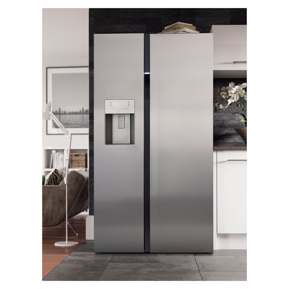 Beko ASGN542S Sidebyside Fridge Freezer With Nonplumbed Ice And