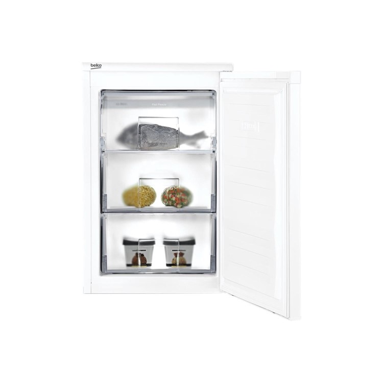 Refurbished Beko FXS3584W Integrated 95 Litre Under Counter Freezer White