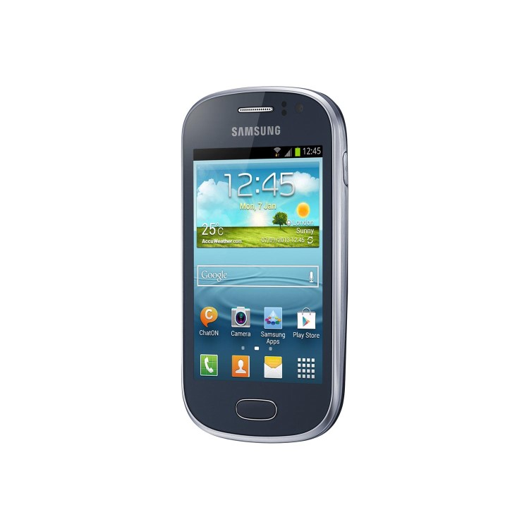 Grade B Samsung S6810 Galaxy Fame NFC Blue Sim Free Mobile Phone