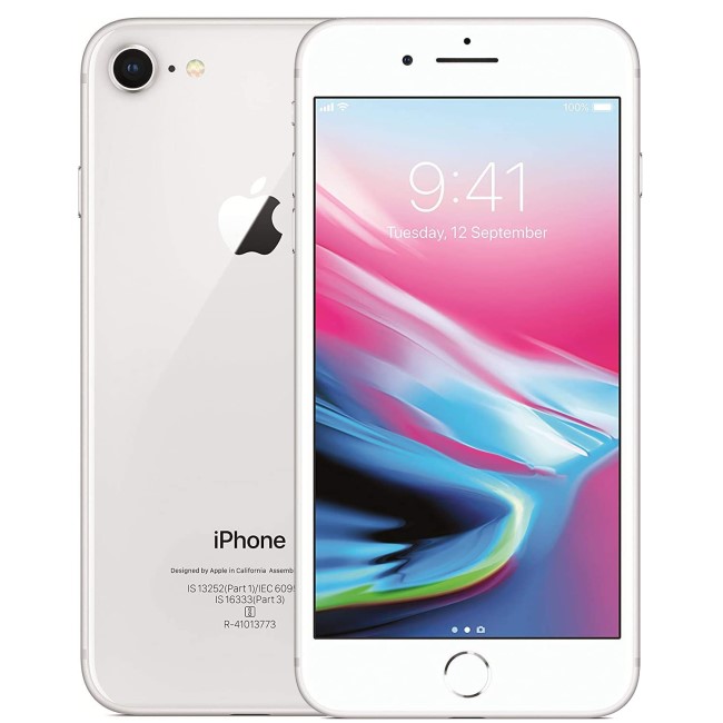 Refurbished Apple iPhone 8 Silver 4.7" 64GB 4G Unlocked & SIM Free Smartphone
