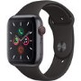 Refurbished Apple Watch Series 5 44mm Space Grey Aluminium with Black Sports Band