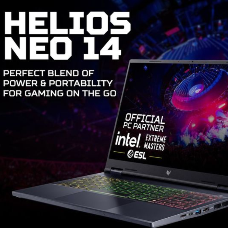 Refurbished Acer Helios Neo Intel Core Ultra 7 155H 16GB RAM 1TB SSD GeForce RTX 4060 14.5 Inch Windows 11 Gaming Laptop