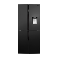 Refurbished Hisense RQ560N4WB1 Freestanding 289 Litre 70/30 American Fridge Freezer Black