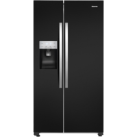 Refurbished Hisense RS696N4IB1 Freestanding 535 Litre 50/50 Frost Free Fridge Freezer Black
