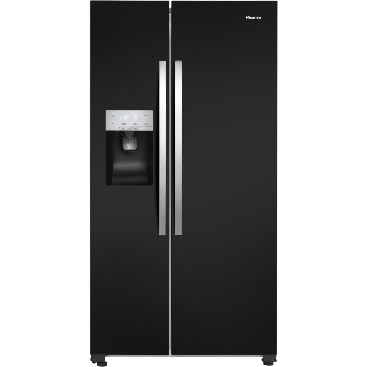 Refurbished Hisense RS696N4IB1 Freestanding 535 Litre 50/50 Frost Free Fridge Freezer Black