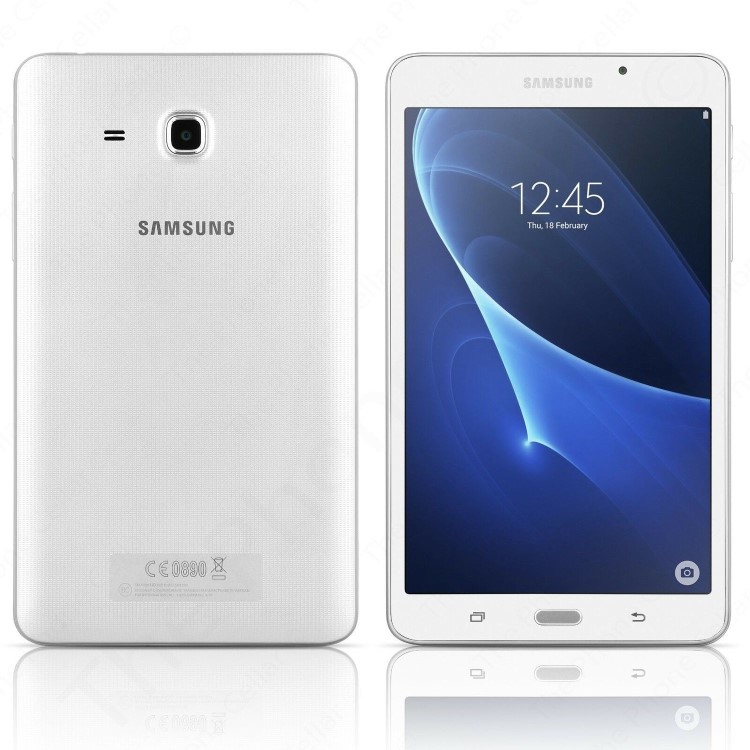 Refurbished Samsung Galaxy Tab A 8GB 7 Inch Tablet in White- Charger Not Included