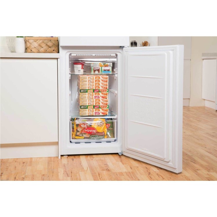 Refurbished Indesit LD85F1S Freestanding 294 Litre 50/50 Frost Free Fridge Freezer Silver
