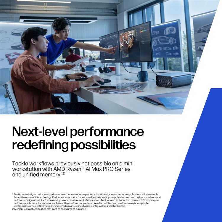 HP Z2 G1a Mini AMD Ryzen AI Max PRO 385 32GB RAM 1TB SSD Windows 11 Pro Workstation PC