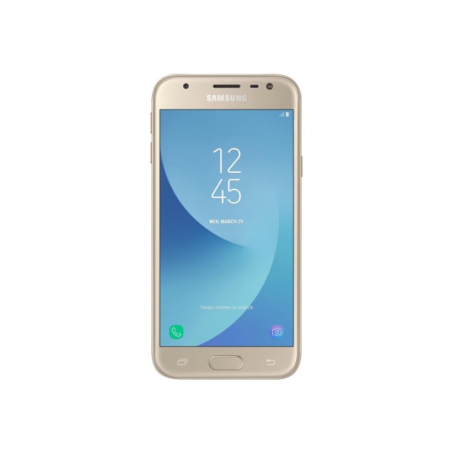 Grade B Samsung Galaxy J3 2017 Gold 5" 16GB 4G Unlocked & SIM Free