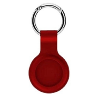GRADE A1 - Silicone Keyring Case for AirTag Red