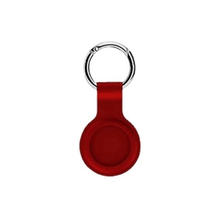 GRADE A1 - Silicone Keyring Case for AirTag Red