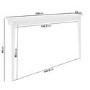 Large & Narrow White Wall Mounted Console Table - 150cm - Ava
