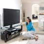 Alphason ABRD1100-BK Ambri Black TV Cabinet - Up To 50 Inch