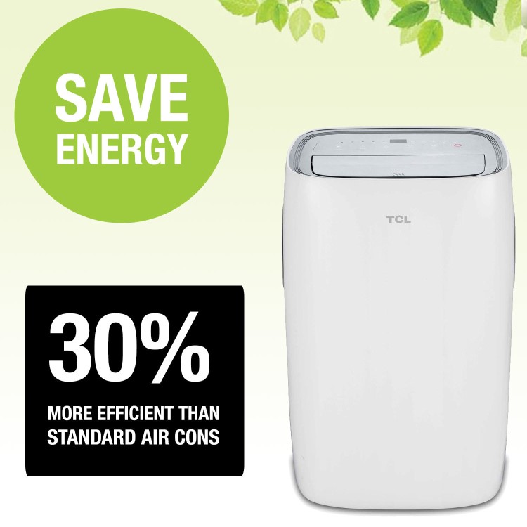 TCL  12000 BTU Eco Smart App WIFI Portable Air Conditioner for rooms up to 30 sqm Alexa Enabled 