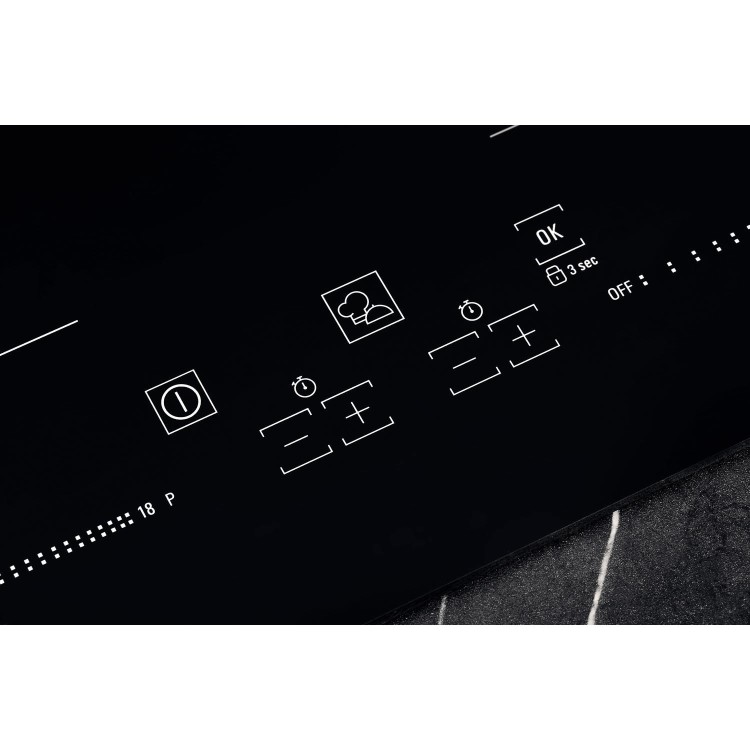 Hotpoint ACC654FNE Active Cook 65cm Four Zone Induction Hob - Black