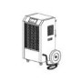 GRADE A1 - Amcor 90 litre per day Commercial Dehumidifier on Large wheels with digital humidistat and uplift pump