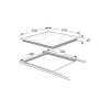 Amica 60cm 4 Zone Ceramic Hob