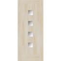 ACSIE33DG External Accoya Door with Frosted Glass - Unfinished - 1981 x 838 x 44mm - Siena Essential - XL Joinery