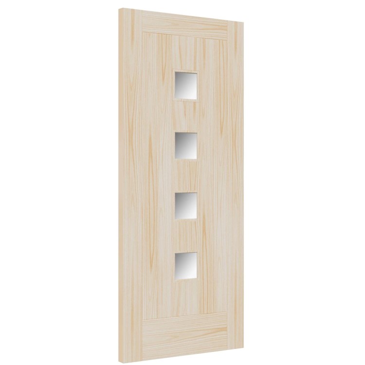 Internal Accoya Door with Frosted Glass - Unfinished - 1981 x 838 x 44mm - Siena Essential - XL Joinery