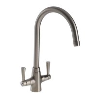 Abode Stamford Dual Lever Mixer Tap - Brushed Nickel Abode Stamford Dual Lever Mixer Tap - Brushed Nickel