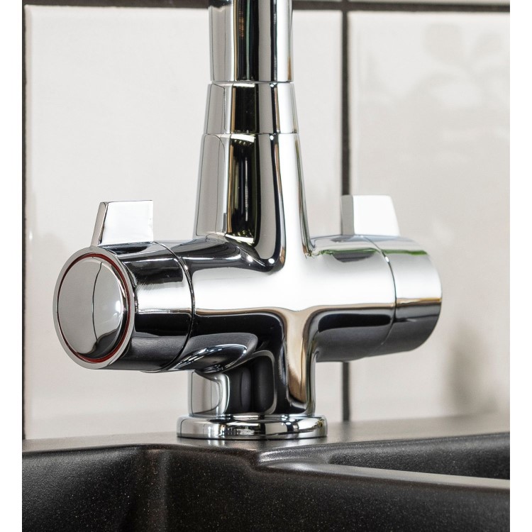 Abode Turina Quarter Turn Mixer Tap - Chrome