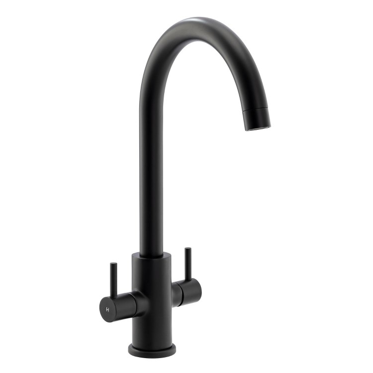 Abode Marido Dual Lever Mixer Tap - Matt Black
