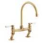 Abode Traditional Bridge Mixer Tap - Antique Brass
