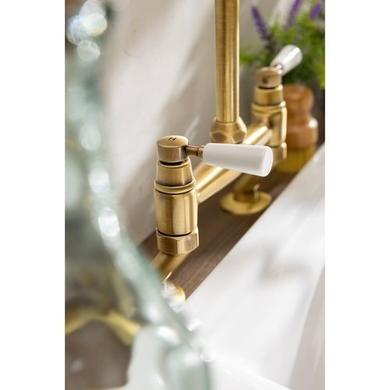 Abode Traditional Bridge Mixer Tap - Antique Brass