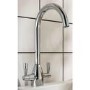 Abode Zermat Dual Lever Mixer Tap - Chrome