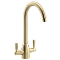 ALMOST PERFECT - Abode Zermat Dual Lever Mixer Tap - Brushed Brass