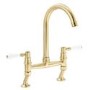Abode Keswick Bridge Traditional Mixer Tap - Brushed Brass