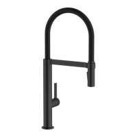 Abode Carbon Professional Spray Single Lever Mixer Tap - Matt Black