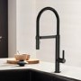 Abode Carbon Professional Spray Single Lever Mixer Tap - Matt Black