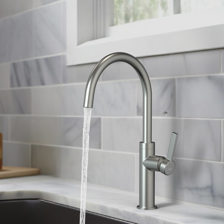 Abode Carbon Single Lever Mixer Tap - Brushed Nickel