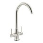 Abode Enstyle Dual Lever Mixer Tap - Brushed Nickel