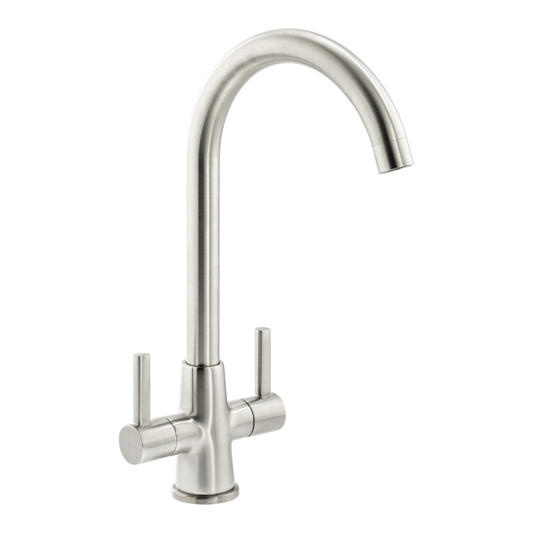 Abode Enstyle Dual Lever Mixer Tap - Brushed Nickel