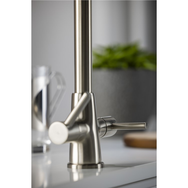 Abode Enstyle Dual Lever Mixer Tap - Brushed Nickel