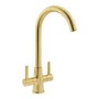 Abode Enstyle Dual Lever Mixer Tap - Brushed Brass