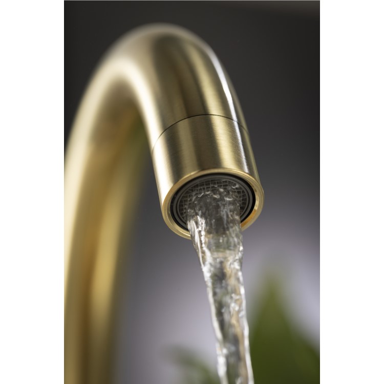 Abode Enstyle Dual Lever Mixer Tap - Brushed Brass