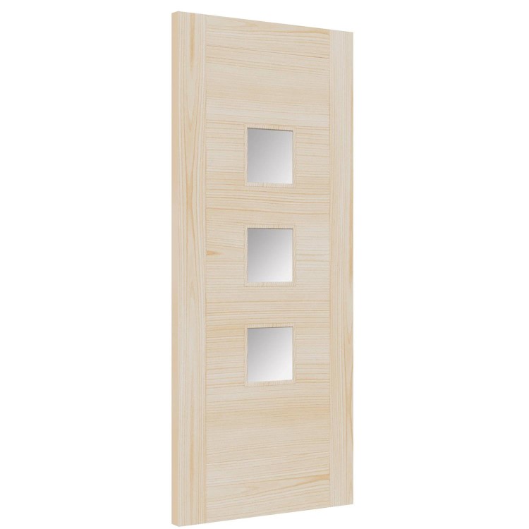 Internal Accoya Door with Opaque Glass - Unfinished - 1981 x 838 x 44mm - Turin Essential - XL Joinery