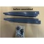 electriQ Air Conditioner Wall Mount Brackets in anthracite / grey - Up to 90kg - 9000-24000 BTU