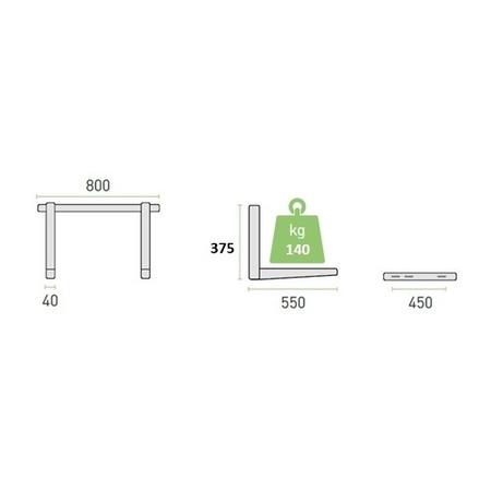 Premium Dirt-Resistant Grey Wall Mount Brackets for Split Air Conditioner Outdoor Units - Discreet UK-House Matching Design Supporting up to 140 kg