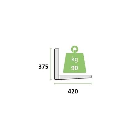Wall Mount Brackets for Split Air Conditioner Outdoor Units in Neutral Cream - Supporting up to 90kg