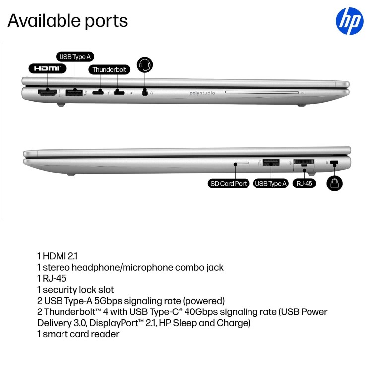 HP EliteBook 6 G1i Intel Core Ultra 5 16GB RAM 512GB SSD 16 Inch Windows 11 Pro Laptop